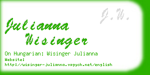 julianna wisinger business card